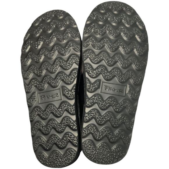 PAMIR Suede Shearling Ankle Booties Women's Size 9 Black Indoor Outdoor Boots - Picture 3 of 13